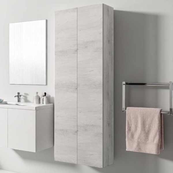 Double suspended column 60X160 with 2 doors White Oak