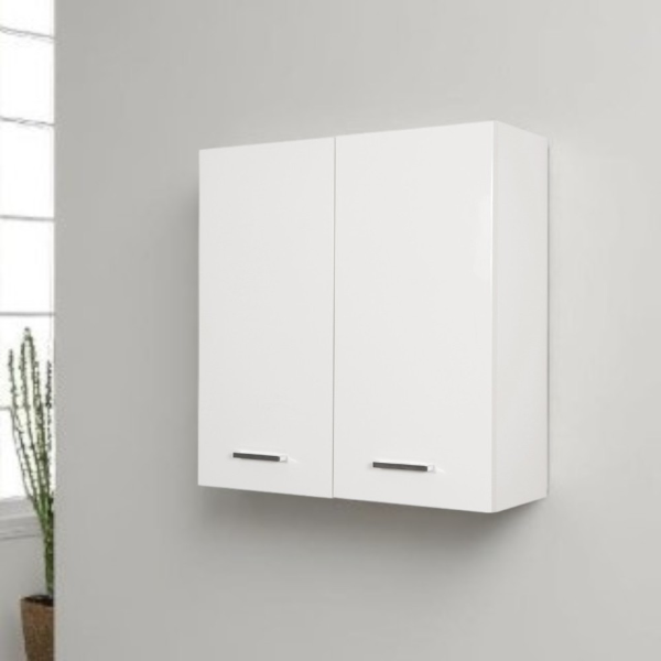 Suspended bathroom wall unit 68x71 with two doors