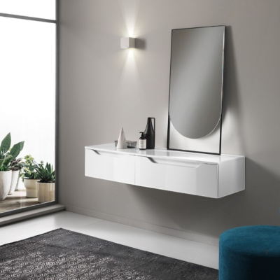 Suspended bathroom drawer 60 cm GIGLIO Glossy White