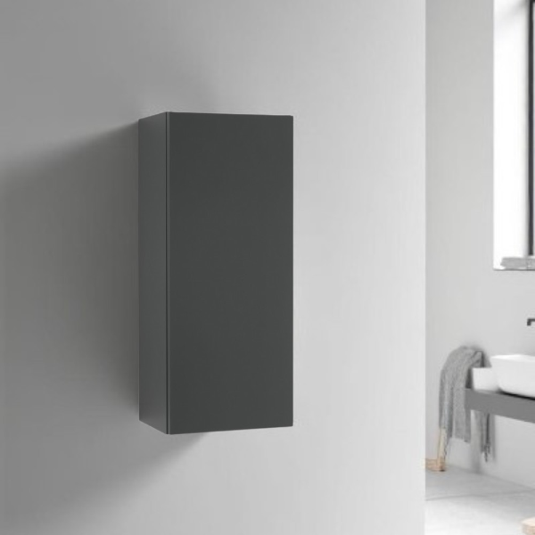 Reversible suspended wall unit 30 x 71 cm GIGLIO matt graphite