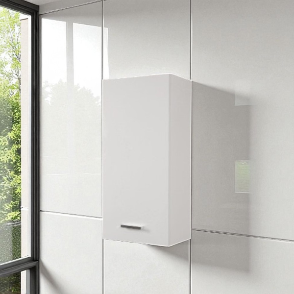 Single suspended wall unit 34x22 SX Glossy White