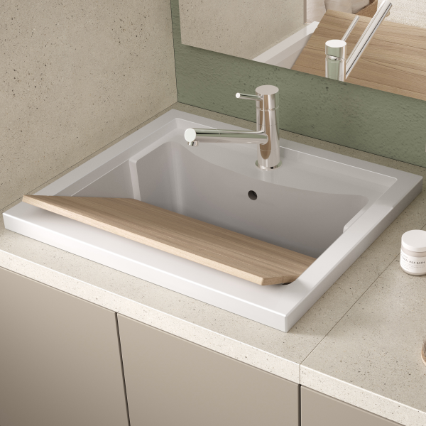 Asse in legno lavapanni 50x32 cm per mobile lavatoio 