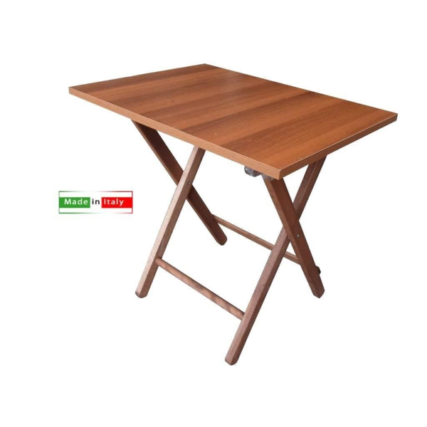 Faltbarer baby Klapptisch mit 45x60 Walnuss-Formica-Platte