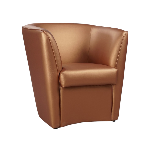 Fauteuil en éco-cuir Bronzo Valentina pour bureau à domicile