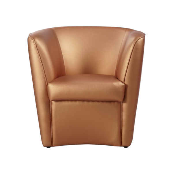 Fauteuil en éco-cuir Bronzo Valentina pour bureau à domicile