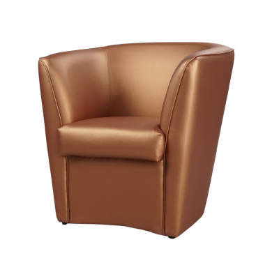 Fauteuil en éco-cuir Bronzo Valentina pour bureau à domicile