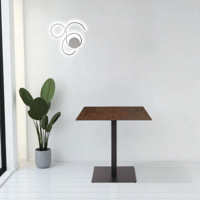 Plafoniera TWIST a LED 59x52 cm in metallo verniciato Silver