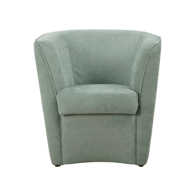 Fauteuil vert menthe en tissu anti-taches 