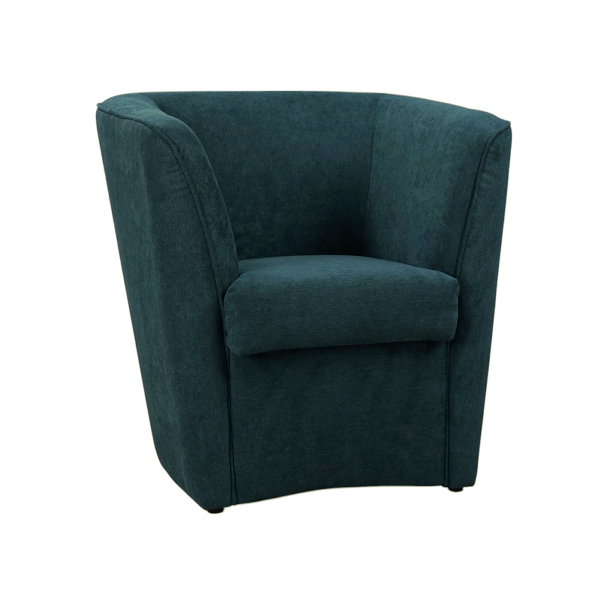 Fauteuil moderne en tissu antitache avec assise rembourrée