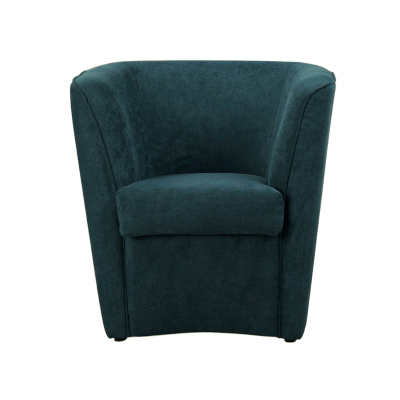 Fauteuil moderne en tissu antitache avec assise rembourrée