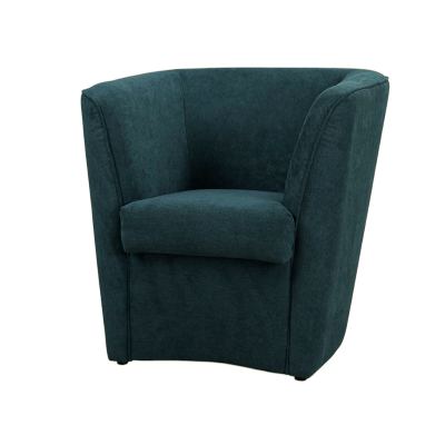 Fauteuil moderne en tissu antitache avec assise rembourrée