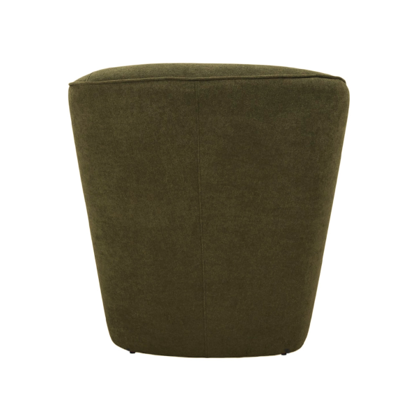 Fauteuil vert forêt moderne en tissu anti-taches avec rembourrage
