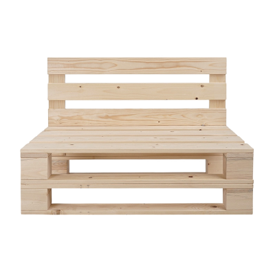 Divano pallet in legno abete 100x61 cm per giardino veranda o taverna 