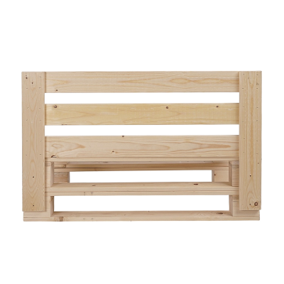 Divano pallet in legno abete 100x61 cm per giardino veranda o taverna 