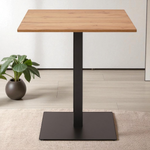 Tavolo da bar quadrato 60x60 cm con piano laminato Rovere Nodato H 107