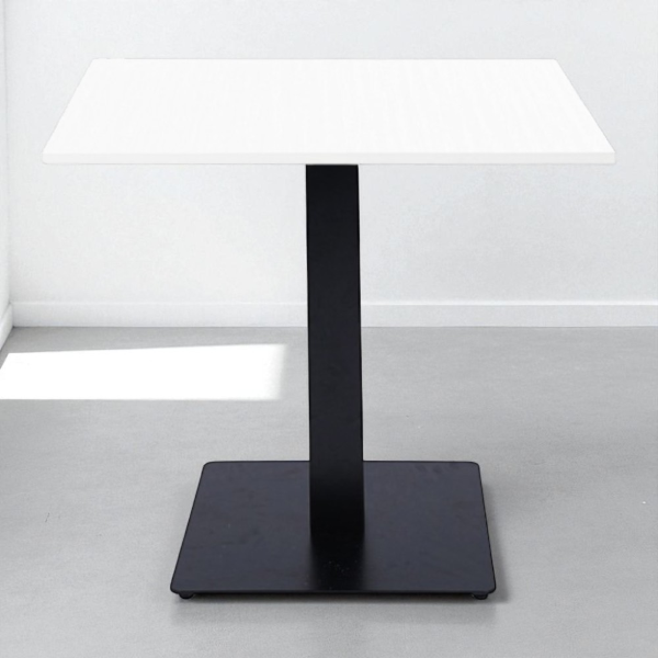 Tavolo da bar ristorante quadrato 80x80 cm con piano laminato Bianco frassino H 75