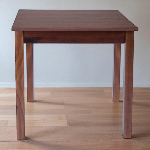 Fixed wooden table with square leg RESTAURANT measuring 90x90 walnut