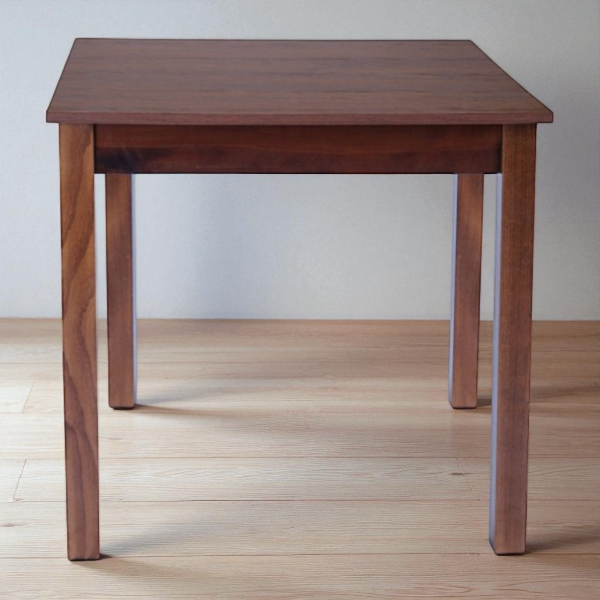 Fixed wooden table with square leg RESTAURANT measuring 80x80 walnut