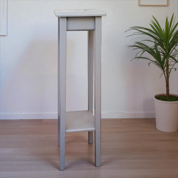 Wooden column for SMALL H77 vase holder, dove-gray lacquered