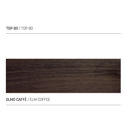 Suspended bathroom shelf 80 cm NINFA for washbasin in coffee elm wood
