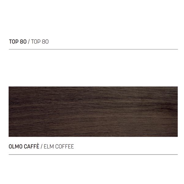 Suspended bathroom shelf 80 cm NINFA for washbasin in coffee elm wood
