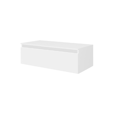 NILYA 100 cm suspended bathroom drawer in melamine-faced chipboard – Matte White