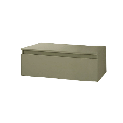 Cassetto sospeso bagno 120 cm NILYA nobilitato Tortora Opaco