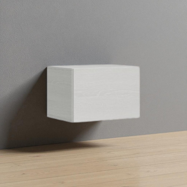 Isoka white ash flap wall unit 60x40