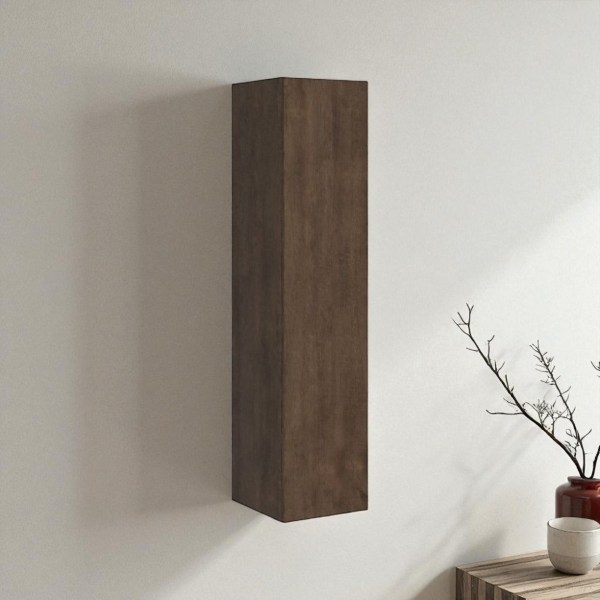 Isoka walnut reversible vertical wall unit H174