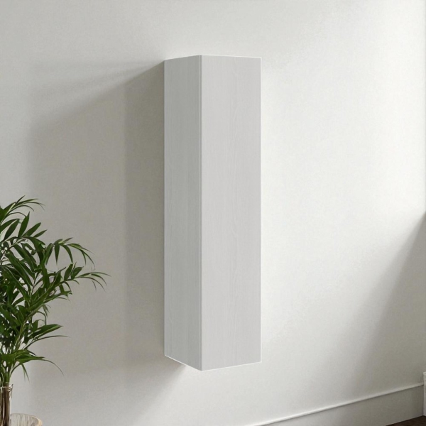 Isoka white ash vertical reversible wall unit H174