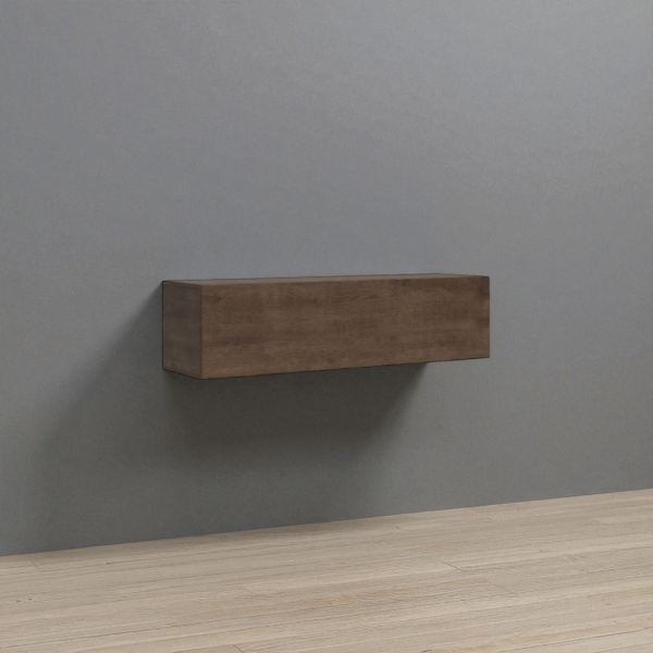 Isoka 154 walnut horizontal flap wall unit