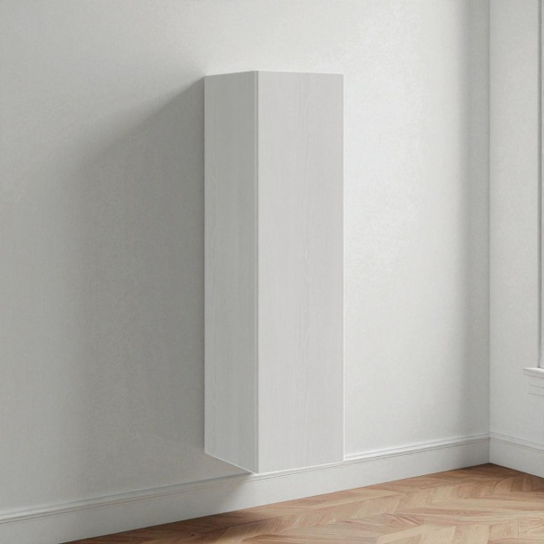 Isoka vertical wall unit height 154 reversible white ash