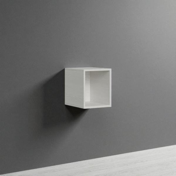 Isoka white ash open wall unit 34x40