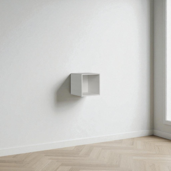 Isoka open wall unit 40x40 white ash