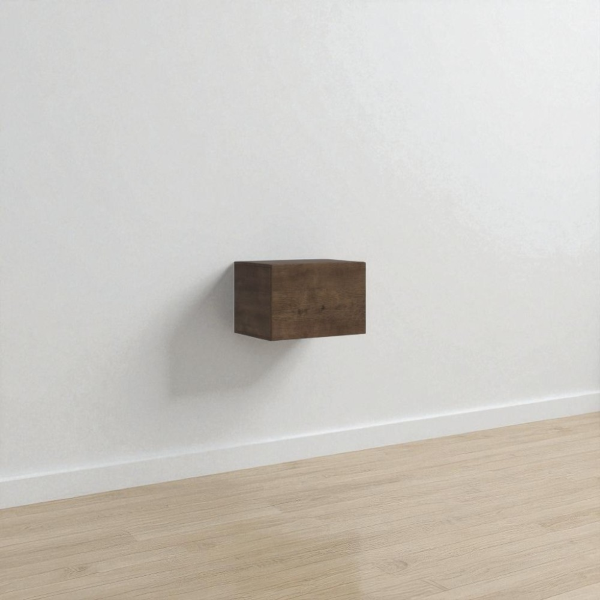 Pensile contenitore apertura a vasistas 60x40 cm Isoka Noce
