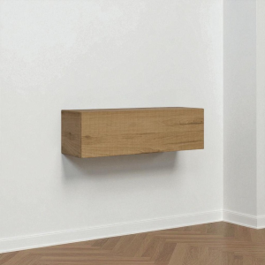 Horizontal wall unit with vasistas door 134 cm Isoka oak nature