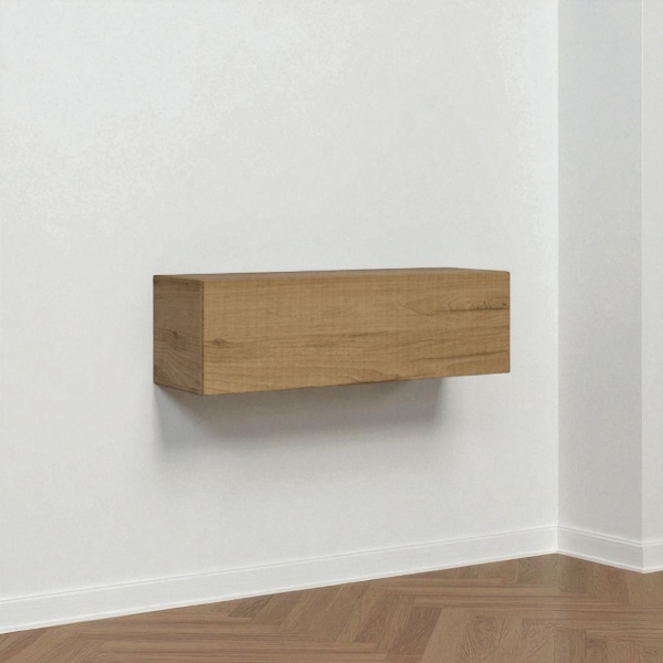 Horizontal wall unit with vasistas door 134 cm Isoka oak nature