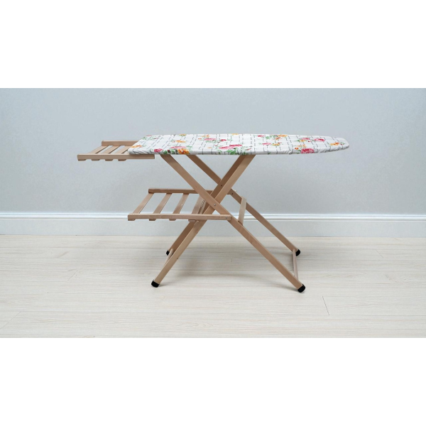 MARA model wooden ironing board with boiler holder