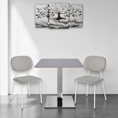 Quadro TRIS moderno su tela 65x146 cm telaio in legno tema Albero Della Vita