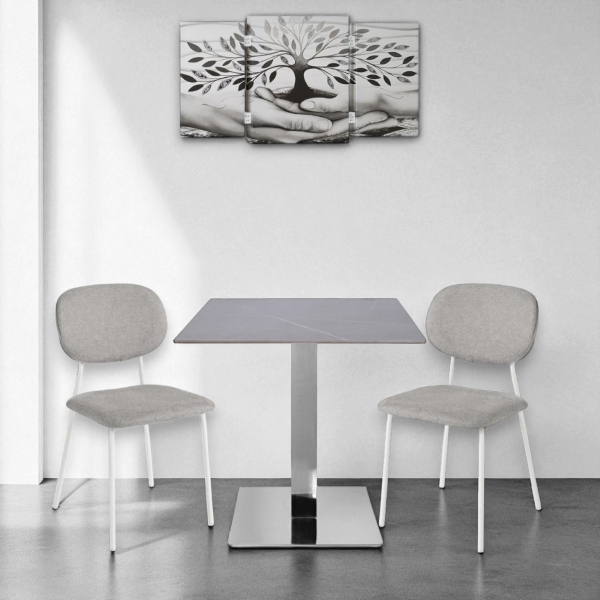 Quadro TRIS moderno su tela 65x146 cm telaio in legno tema Albero Della Vita