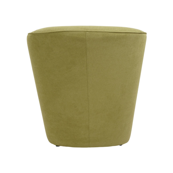 fauteuil moderne vert en tissu anti-taches rembourré