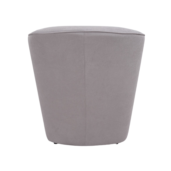 fauteuil moderne en tissu anti-taches gris clair rembourré