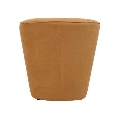 fauteuil moderne rembourré jaune en tissu anti-taches