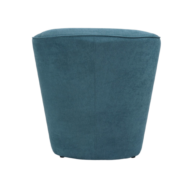 fauteuil moderne rembourré en tissu anti-taches turquoise