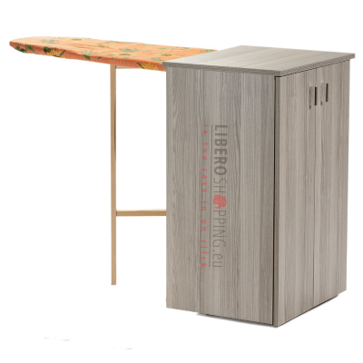 Ironing board with retractable gray Larch wood - JOLLY 2 doors