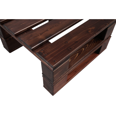 Poltrona pallet divano 80x61 cm legno per taverna bar giradino Noce