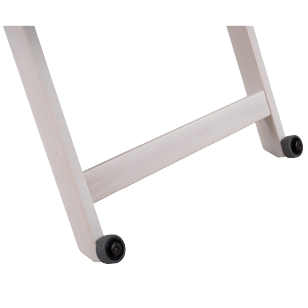 Folding ironing board in white beech wood with wheels - REVI