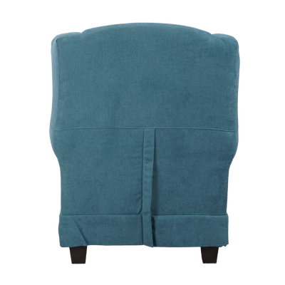 Fauteuil rembourré BERGERE en tissu déhoussable turquoise