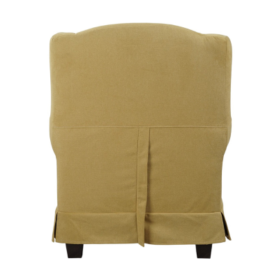 Fauteuil rembourré BERGERE en tissu déhoussable melon