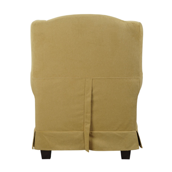 Fauteuil rembourré BERGERE en tissu déhoussable melon